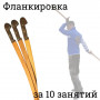 Две шашки из бука для обучения фланкировке плюс видеообучение