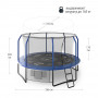 Батут UNIX Line SUPREME GAME 12 ft (blue)