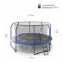 Батут UNIX Line SUPREME GAME 14 ft (blue)